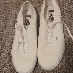 Vans Classic White Lace-Up Sneakers